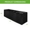Best Choice Products 8x2x2ft Outdoor Metal Raised Garden Bed, Planter Box for Vegetables, Flowers, Herbs